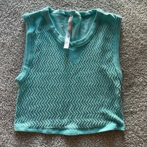 NWOT free people free throw textured muscle tank